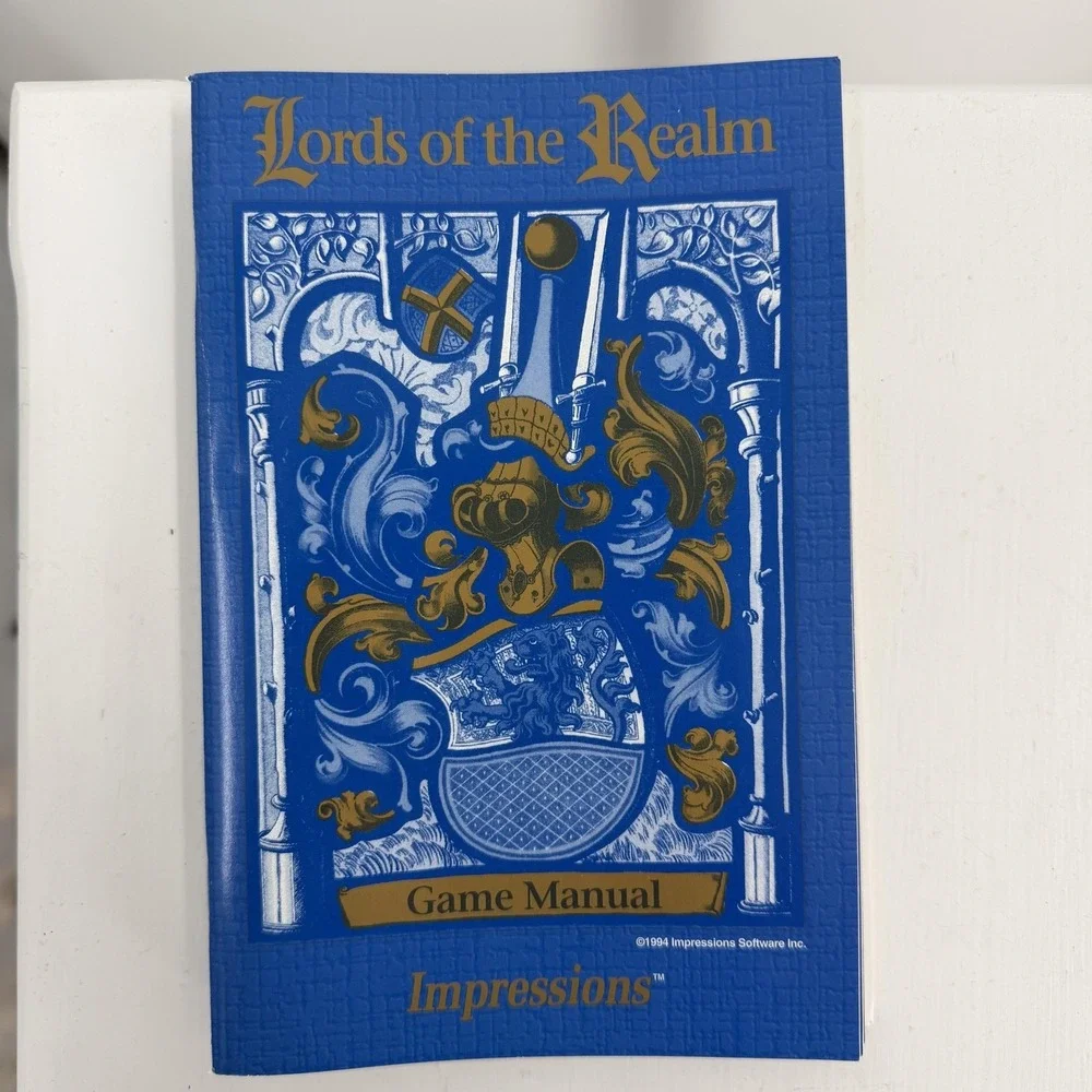 VTG Lords Of The Realm PC MS-DOS 3.5 Disc Strategy Game Impressions 94 Big Box